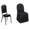 100 BLACK Polyester BANQUET CHAIR COVERS Wedding Ceremony Supplies Event Décor